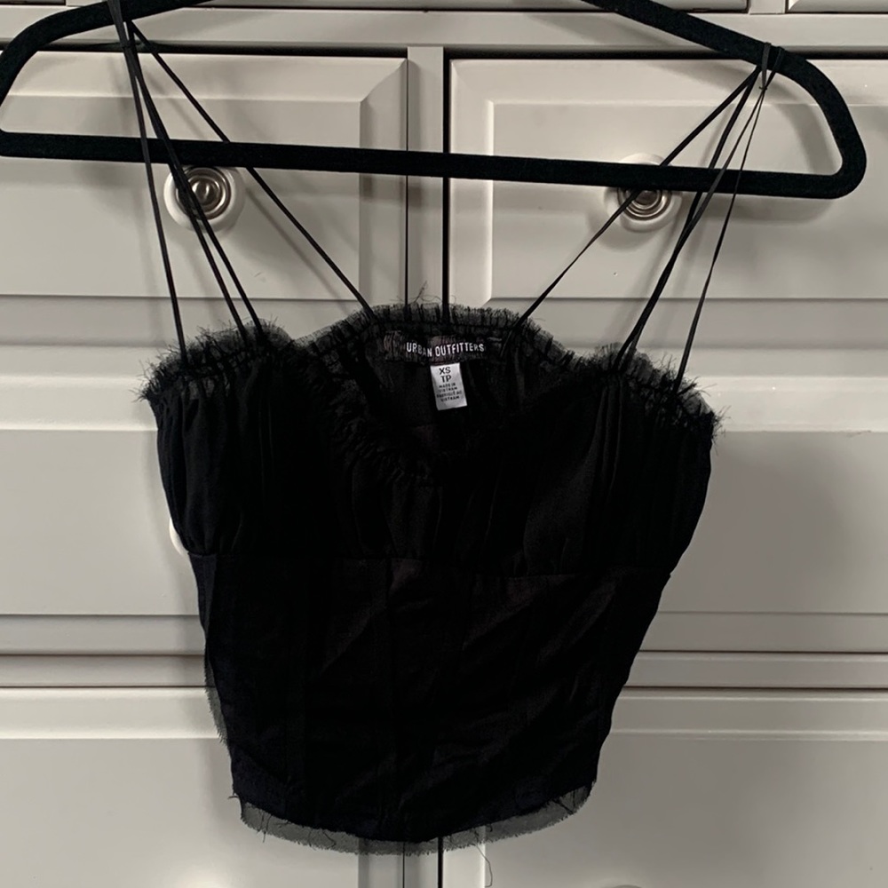 mesh(y) urban outfitters tank top black